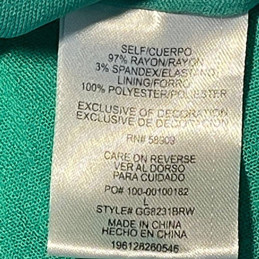 Girls Green Puff Sleeve Wrap Dress With Ruffled Hem & Belt by GB Girls - Picture 12 of 15